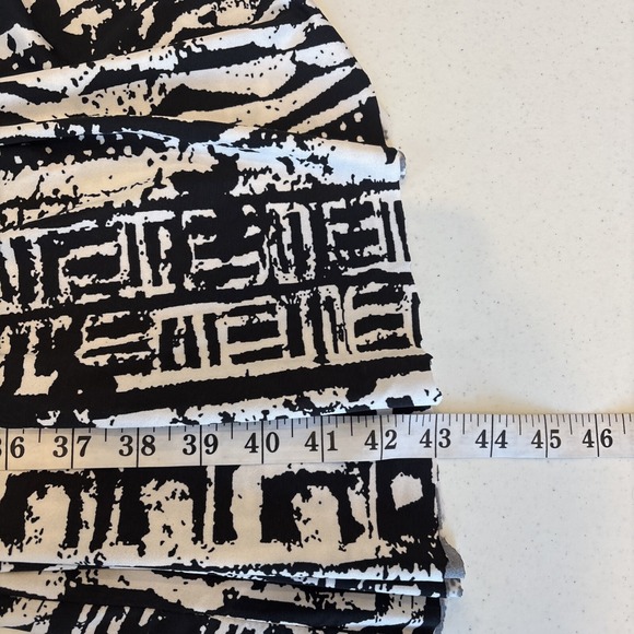 Ice Womens Jersey Knit Midi Dress 2X Geometric Beaded Resort Cruise Stretch - Picture 7 of 9